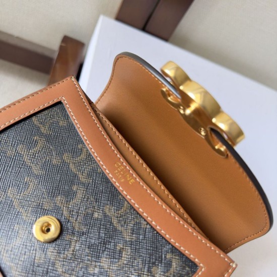 AAAAA Fake Celine Mini Besace Clea Triomphe Canvas Bag Calfskin Dupe Best Replica Celine Mini Besace Clea Triomphe Canvas Bag Calfskin Knockoff