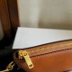 Best Replica Celine Small Clutch with Shoulder Strap Smooth Calfskin Brown Knockoff