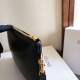 Best Replica Celine Small Clutch with Shoulder Strap Smooth Calfskin Black Knockoff