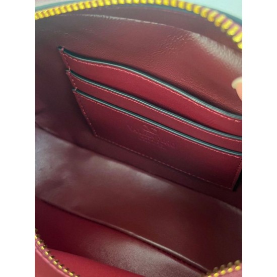 Best Replica Valentino Garavani Quiltie 67 Chain Handbag Red Lambskin Knockoff