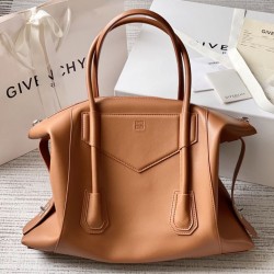 Best Replica Givenchy Medium Antigona Bag with Soft Closure Brown Knockoff