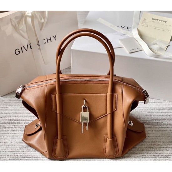 Best Replica Givenchy Medium Antigona Bag with Soft Closure Brown Knockoff