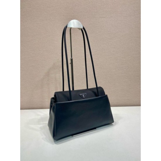 AAAAA Fake Prada Passage Medium Flap Bag Re-Nylon 1BA495 Black Dupe Best Replica Prada Passage Medium Flap Bag Re-Nylon 1BA495 Black Knockoff