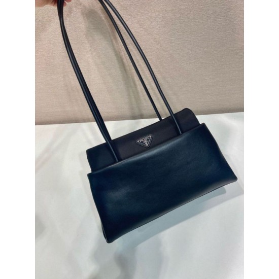 AAAAA Fake Prada Passage Medium Flap Bag Re-Nylon 1BA495 Black Dupe Best Replica Prada Passage Medium Flap Bag Re-Nylon 1BA495 Black Knockoff