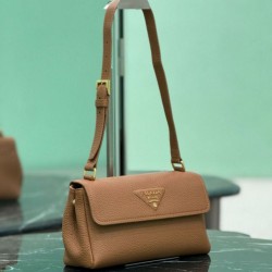 AAAAA Fake Prada Flap Shoulder Bag 1BN022 Brown Dupe Best Replica Prada Flap Shoulder Bag 1BN022 Brown Knockoff