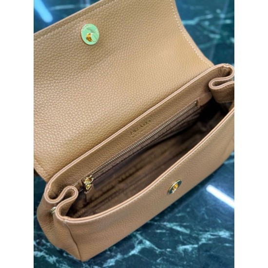 Best Replica Prada Flap Shoulder Bag 1BN022 Brown Knockoff