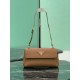 Best Replica Prada Flap Shoulder Bag 1BN022 Brown Knockoff