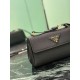 Best Replica Crossbody Bag Prada Flap Bag 1BN022 Black Knockoff