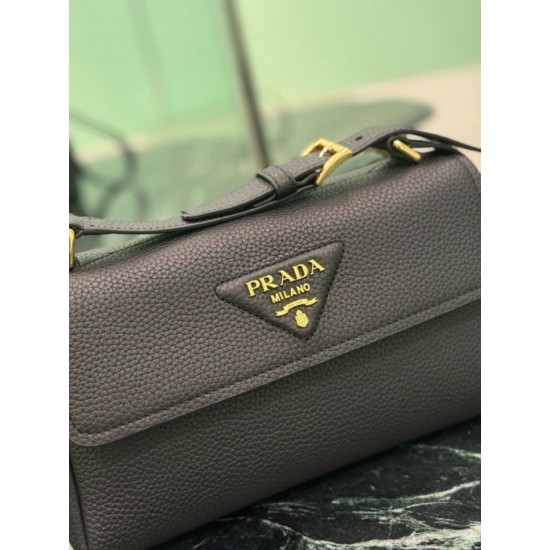 Best Replica Crossbody Bag Prada Flap Bag 1BN022 Black Knockoff