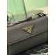 Best Replica Crossbody Bag Prada Flap Bag 1BN022 Black Knockoff