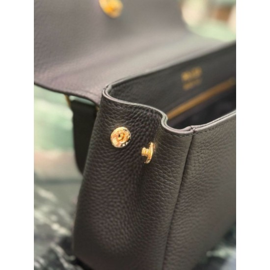 Best Replica Crossbody Bag Prada Flap Bag 1BN022 Black Knockoff