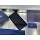 Best Replica Dior CD Icon Vertical Wallet Black Grained Calfskin Knockoff