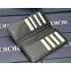 Best Replica Dior CD Icon Vertical Wallet Black Grained Calfskin Knockoff