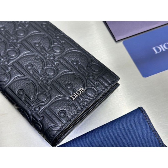 Best Replica Dior Vertical Bifold Wallet Black Knockoff