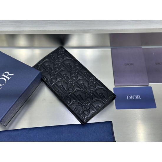 Best Replica Dior Vertical Bifold Wallet Black Knockoff