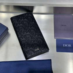 Best Replica Dior Vertical Bifold Wallet Black Knockoff