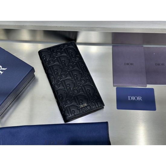 Best Replica Dior Vertical Bifold Wallet Black Knockoff