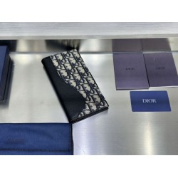 Best Replica Dior Saddle Wallet Oblique Jacquard Black Knockoff