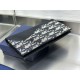 Best Replica Dior Saddle Wallet Oblique Jacquard Black Knockoff