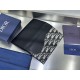 Best Replica Dior Saddle Wallet Oblique Jacquard Black Knockoff