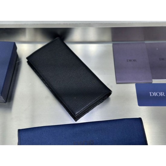 Best Replica Dior Saddle Wallet Oblique Jacquard Black 01 Knockoff