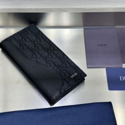 Best Replica Dior Saddle Wallet Oblique Jacquard Black 01 Knockoff