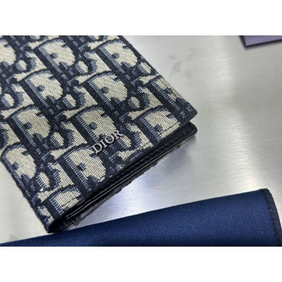 Best Replica Dior Saddle Wallet Oblique Jacquard Black 02 Knockoff