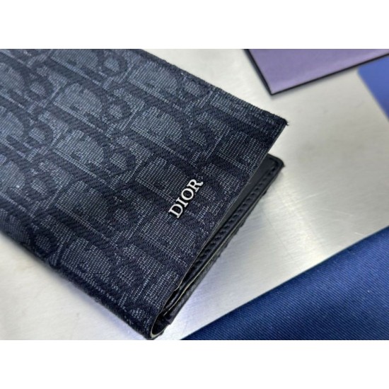 Best Replica Dior Oblique Jacquard Wallet Beige/Black Knockoff