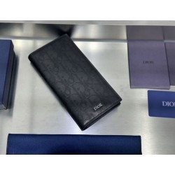 Best Replica Dior Oblique Jacquard Wallet Black Knockoff
