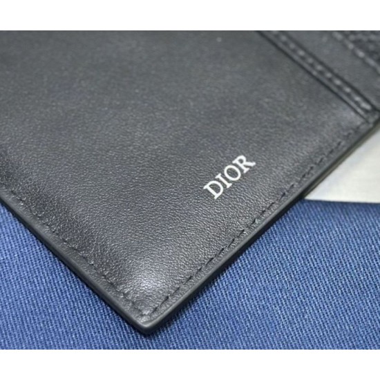 Best Replica Dior Oblique Galaxy Wallet Black Knockoff