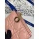 Best Replica Lady Dior Card Holder with Flap and Iconic Cannage Stitching Black Knockoff