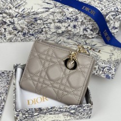 Best Replica Dior Caro Dahlia Wallet Soft Cannage Calfskin Pink Knockoff