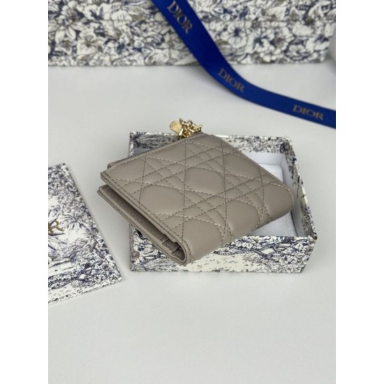 Best Replica Dior Caro Dahlia Wallet Soft Cannage Calfskin Pink Knockoff