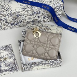 Best Replica Dior Caro Dahlia Wallet Soft Cannage Calfskin Pink Knockoff