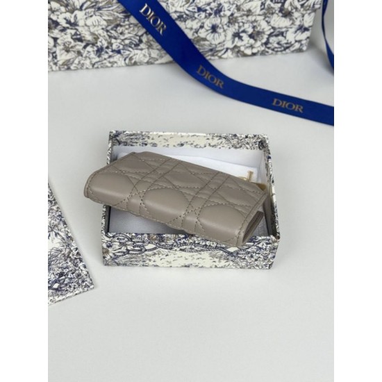 Best Replica Dior Caro Dahlia Wallet Soft Cannage Calfskin Pink Knockoff