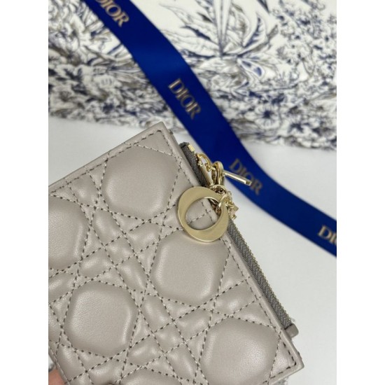 Best Replica Dior Caro Dahlia Wallet Soft Cannage Calfskin Pink Knockoff