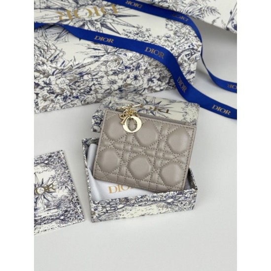 Best Replica Dior Caro Dahlia Wallet Soft Cannage Calfskin Pink Knockoff