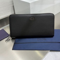 Best Replica Lady Dior Card Holder with Flap and Iconic Cannage Stitching Grey Knockoff