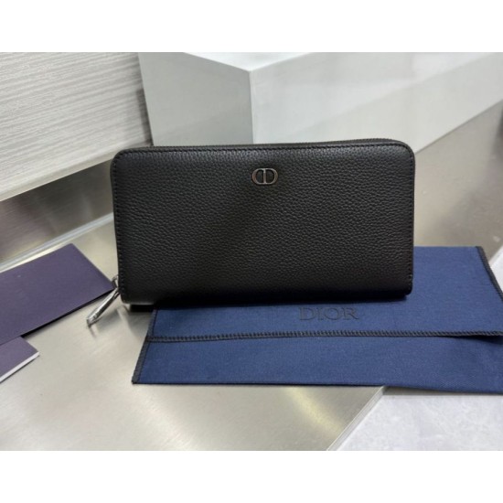 Best Replica Lady Dior Card Holder with Flap and Iconic Cannage Stitching Grey Knockoff