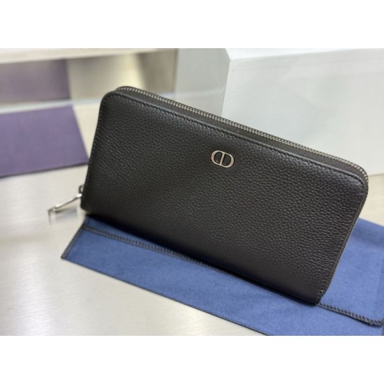 Best Replica Lady Dior Card Holder with Flap and Iconic Cannage Stitching Grey Knockoff