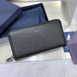 Best Replica Lady Dior Card Holder with Flap and Iconic Cannage Stitching Grey Knockoff
