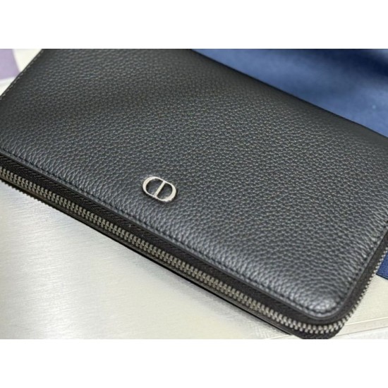 Best Replica Lady Dior Card Holder with Flap and Iconic Cannage Stitching Grey Knockoff