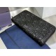 Best Replica Dior CD Icon Zip-Around Wallet Black Grained Calfskin Knockoff