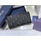 Best Replica Dior CD Icon Zip-Around Wallet Black Grained Calfskin Knockoff