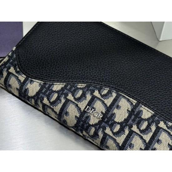 Best Replica Dior Gravity Zip-Around Wallet Black Knockoff