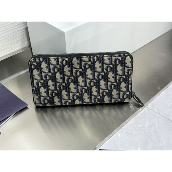 Best Replica Dior Gravity Zip-Around Wallet Black Knockoff