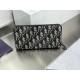 Best Replica Dior Gravity Zip-Around Wallet Black Knockoff