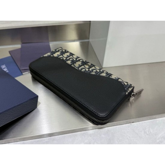 Best Replica Dior Gravity Zip-Around Wallet Black Knockoff