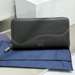 AAAAA Fake Dior Saddle Oblique Jacquard Long Zip Wallet Beige/Black Dupe Best Replica Dior Saddle Oblique Jacquard Long Zip Wallet Beige/Black Knockoff