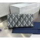 Best Replica Dior Saddle Oblique Jacquard Long Zip Wallet Black Knockoff
